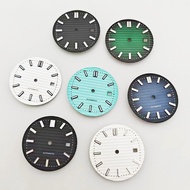 Watch Dial 30.5MM Sun Pattern Dial Shape Noodle Nail Green Luminous Modification Accessories 2813/82