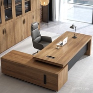 Combination Large Workbe Table Simple Boss Desk Desk Chair Modern Manager Desk Supervisor Desk Presi