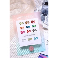 เซ็ตสีเจลลูกแก้ว ยาทาเล็บเจลแคทอายเซต 12 สี แถมชาร์ตสีเร็จรูป DANNY COLL - C12 - Aegean Cats Eye - w