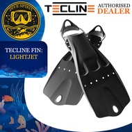 Tecline RUBBER FINS LIGHTJET WITH SS SPRING STRAPS Scuba Diving
