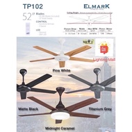 1 UNIT Elmark GEM TP102 / Elmark Cross Fire ABS Blade 52 inch AC Motor Ceiling Fan with Remote Contr