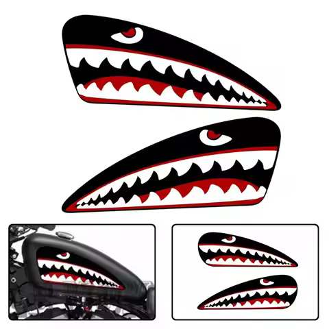Motorcycle Gas Tank Decal Shark Sticker For Harley Sportster XL 883 L/N/R XL 1200 C/S/L/N/R/V XR 120