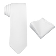 KOOELLE Mens Tie Set Solid Color 3.15" (8CM) Formal Tie and Pocket Square Set For Men