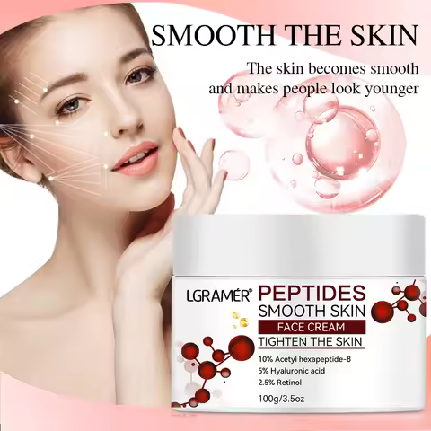 Advanced Peptide Facial Lifting Cream Lightens Fine Lines Firms Skin and Skincare for Younger Firmer
