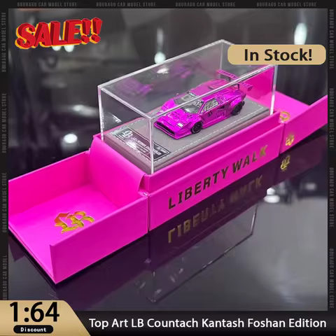 New In Stock Top Art 1:64 LB Countach Kantash Foshan Limited Edition Car Alloy Miniature Diecast Kan