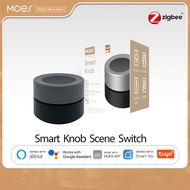 MOES Tuya ZigBee Smart Knob Switch Wireless Scene Switch Button Controller Battery Powered Automati