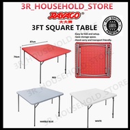 VIP BRand 3x3 Folding table meja lipat plastic table study table square table outdoor table Buatan Malaysia