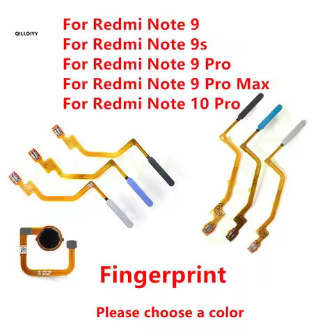 Fingerprint Home Button For Xiaomi Redmi Note 9 10 Pro Max Note 9s Fingerprint Menu Return Key Senso