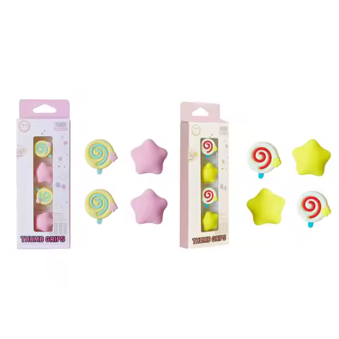 Lollipop Star Silicone Thumb Stick Grip Cap Cover For Nintendo Switch Oled NS Lite For Sony PS5 PS4