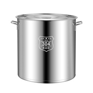 Thickened 304 Stainless Steel Pot Household Soup Pot with Lid Soup Barrel Commercial Soup Barrel Bra