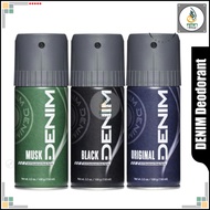 Denim Black Musk Original Deodorant Body Spray 150ml Denim Deodorant Body Spray for Men
