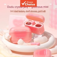 GOGOTALES Pink Earphone Lip Glaze: Moist Mirror Lipstick, Lip Cream Makeup, Suitable for Students, M