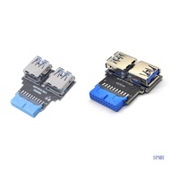 SUP 19Pin to Dual USB Adapter Connector USB Connector Motherboard 19Pin to USB3 0 Hub Converter 2Por