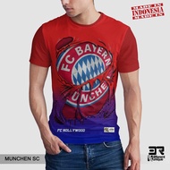 BAYERN MUNCHEN SC FOOTBALL TEAM IMAGE PRINTING T-SHIRT - ORIGINAL DISTRO FOOTBALL CLOTHES UNIQUE MOT