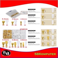 Skun Flat Connector Wire Crimp Connector Spade Kit 270 Pcs Skun Flat Cable Skun Flat Connector Termi