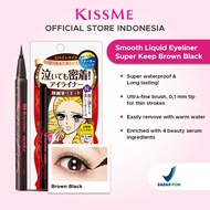 KISS ME HEROINE Make Smooth Liquid Eyeliner Super Keep Brown Black / Eyeliner Waterproof / Liquid Pe