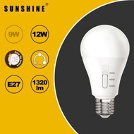 [調撥三色] LED燈膽(A60球膽) - 12W / E27大螺頭 / 黃光3000K米光4000K白光6500K #LED燈泡 #LED球膽 #LED球泡 (LCCTB-12W)