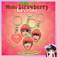 GANTUNGAN MINI STRAWBERRY KEYRING TF FAMILY IDOL CHINA GEN 4 CPOP SIZE 3CM HEAD LOVE KEYCHAIN