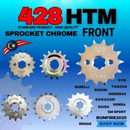 428 EVO Z EVOZ SYM FRONT SPROCKET CHROME SPROCKET DEPAN HTM RK RUNFIRE2020