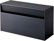 Yamazaki Tower 5440 Magnetic Kitchen Roll Holder, Black, Approx. W 24.5 x D 8.7 x H 13.5 cm, Paper T