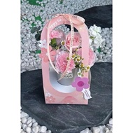 [Wholesale 100 BAGS] Sweet day paper bags used for flower arrangements, drinks, as gifts, with tags
