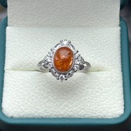 Golden Strawberry Ring s925 Silver Ring