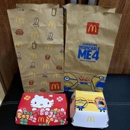 McDonald's packaging Newjeans Post card Minions Despicable Me Minion Hello kitty New jeans kemasan p