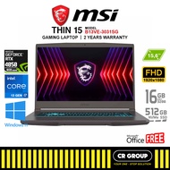 MSI Thin 15 B13VE-3031SG - Intel Core i7-13620H - GeForce RTX 4050 - 16GB RAM - 512GB SSD (2Yrs MSI 
