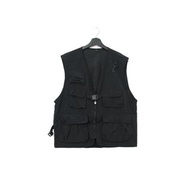 Back to Green-經典釣魚背心 黑網格 多口袋 v-16/vintage vest
