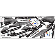 CUTTING Decal Semi full Yamaha NMAX / Striping Stiker Yamaha NMAX old / lama / Motif Pertamina Manda