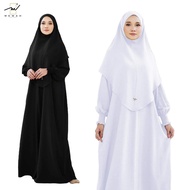 Jubah ABAYA NEDINA by MEWAH EXCLUSIVE | Baju Umrah Muslimah Ironless