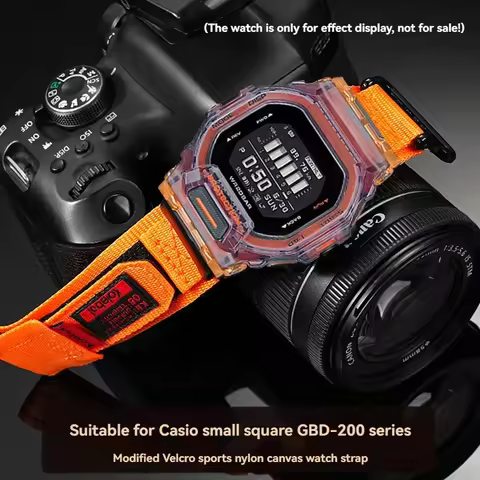GBD-200 Nylon WatchBand for Casio G-SHOCK series 3506 GBD-200-1/2/9 GBD-200SM/UU/RD Modified Canvas 