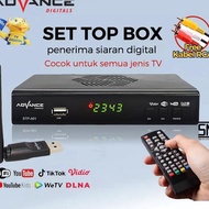 [spot Goods]advance Set Top Box Digital TV Receiver Full HD Broadcast Receiver/STB Wifi Can Youtube DVB-T2 STP A01 (Can Get All Channels)