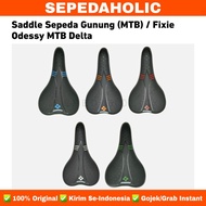 saddle sadel sepeda odessy delta dewasa mtb gunung fixie bmx lipat - biru