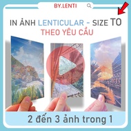 PRINT LENTICUAR PHOTOS SIZE TO A5 A4 A3 A2.