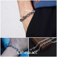 Nury Titanium Silver Gold Premium Stainless Steel Chain Bracelet Nori Chain Bracelet Nuri Chain Brac