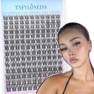 Wispy Lash Clusters Kit, Natural 9-12mm Cluster Eyelash Extensions DIY Set with Lash Remover