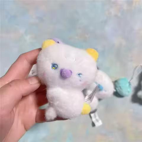 Kpop PLAVE Hamin Bamby Yejun Eunho Key Chain Cartoon Plush Pendant Mini Lovely Keychains Bag Keyring