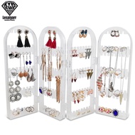 2/3/4 Earring Necklace and Bracelet Display Stand Fans Panels Folding Earrings Studs Rack Shelf Screen Display Stand Holder