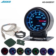 2"/52mm 7 Color LED Car Exhaust Gas Temp Gauge Ext Temp Meter EGT With Sensor and Holder AD-GA52EGT