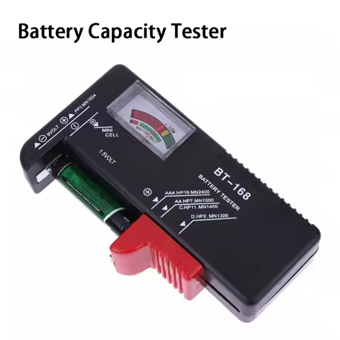 BT-168 Universal Battery Capacity Tester Battery Volt Checker for AA AAA 9V 1.5V Voltage Meter Butto