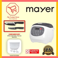 Mayer (MMRC30) [COMPLIMENTARY TEFAL Comfort Knife 2-Piece Set]  1.1 L Rice Cooker With Ceramic Pot &amp; Accessories