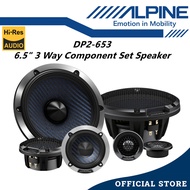 Alpine 3 Way 6.5" Hi-Res Component Car Speaker Set 240 Watts Mid Range With Tweeter DP2-653