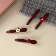 POMOMO - HR20 Korean Maroon Bangs Clip Hair Clip Hair Accessories