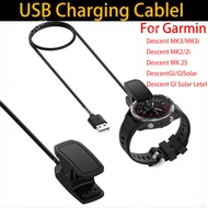 USB Charging Cable For Garmin Descent MK3 MK3i MK2 MK2i MK2S Charger Dock Station Clip Replacement F