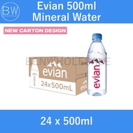 Evian Mineral Water 24 x 330ml / 24 x 500ml / 12 x 1.5L Carton Bundle