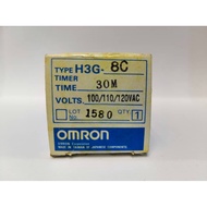 OMRON H3G-8C AC100/110/120 30M Timer, DPDT