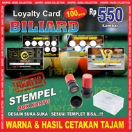MEMBER Cards | LOYALTY CARD BILLIARDS | LOYALTY CARD BILLIARDS (100pcs)