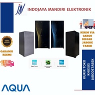 AQUA KULKAS 1 PINTU AQR-D185 165L Semi Auto Defrost Tanpa Bunga Es IJM