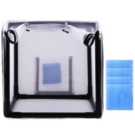 Airbrush Paint Sprays Booth 15 Inch Portable Sprays Paint Booth Tool with Filter& Curtain for DIY